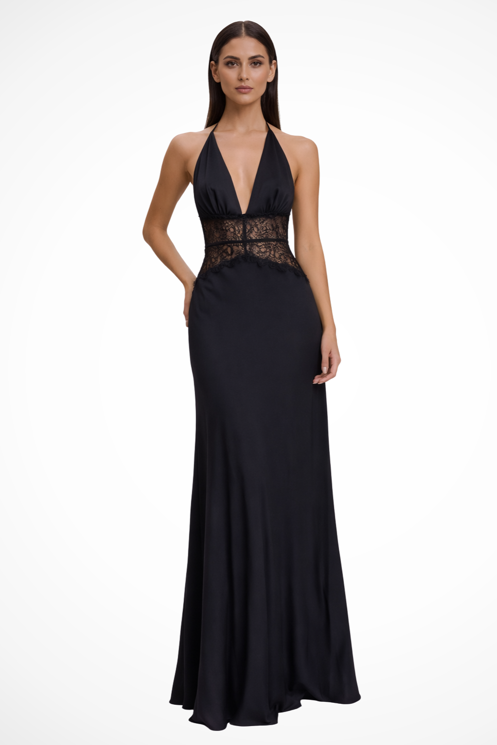 Imogen Damen Maxikleid – Neckholder & Rückenfrei Elegant