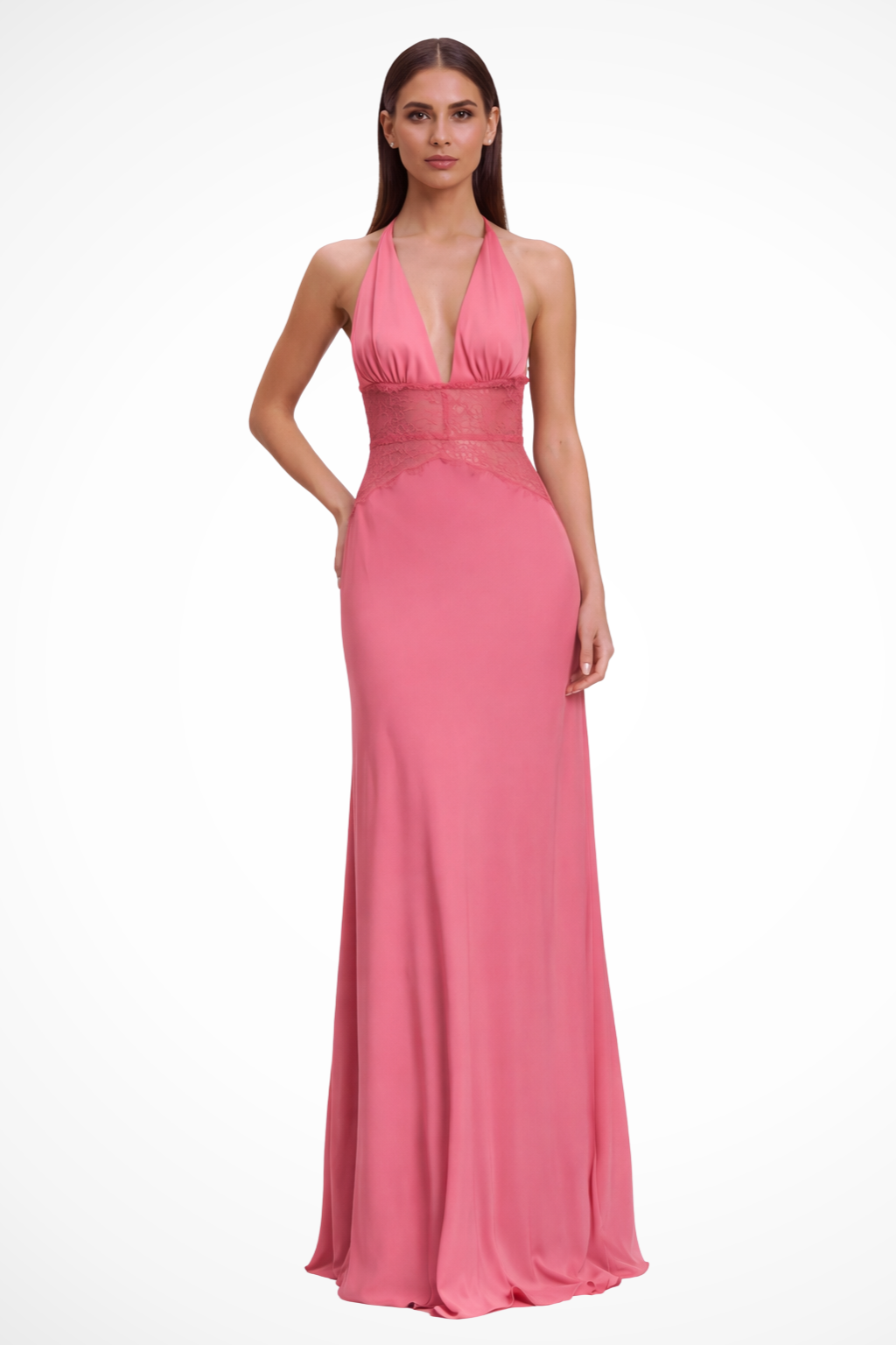 Imogen Damen Maxikleid – Neckholder & Rückenfrei Elegant