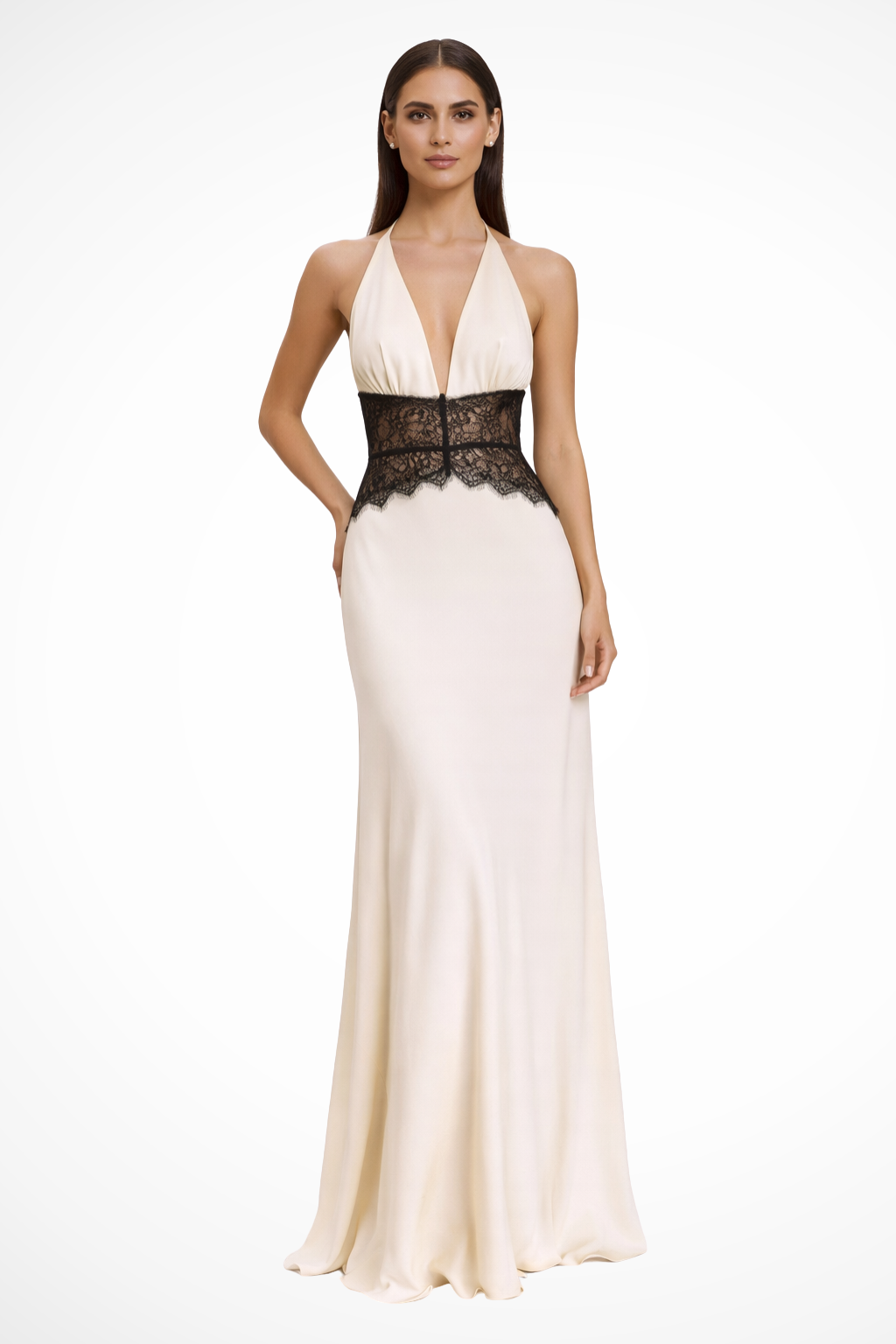 Imogen Damen Maxikleid – Neckholder & Rückenfrei Elegant