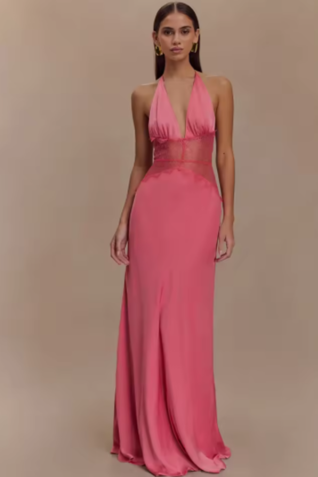 Imogen Damen Maxikleid – Neckholder & Rückenfrei Elegant