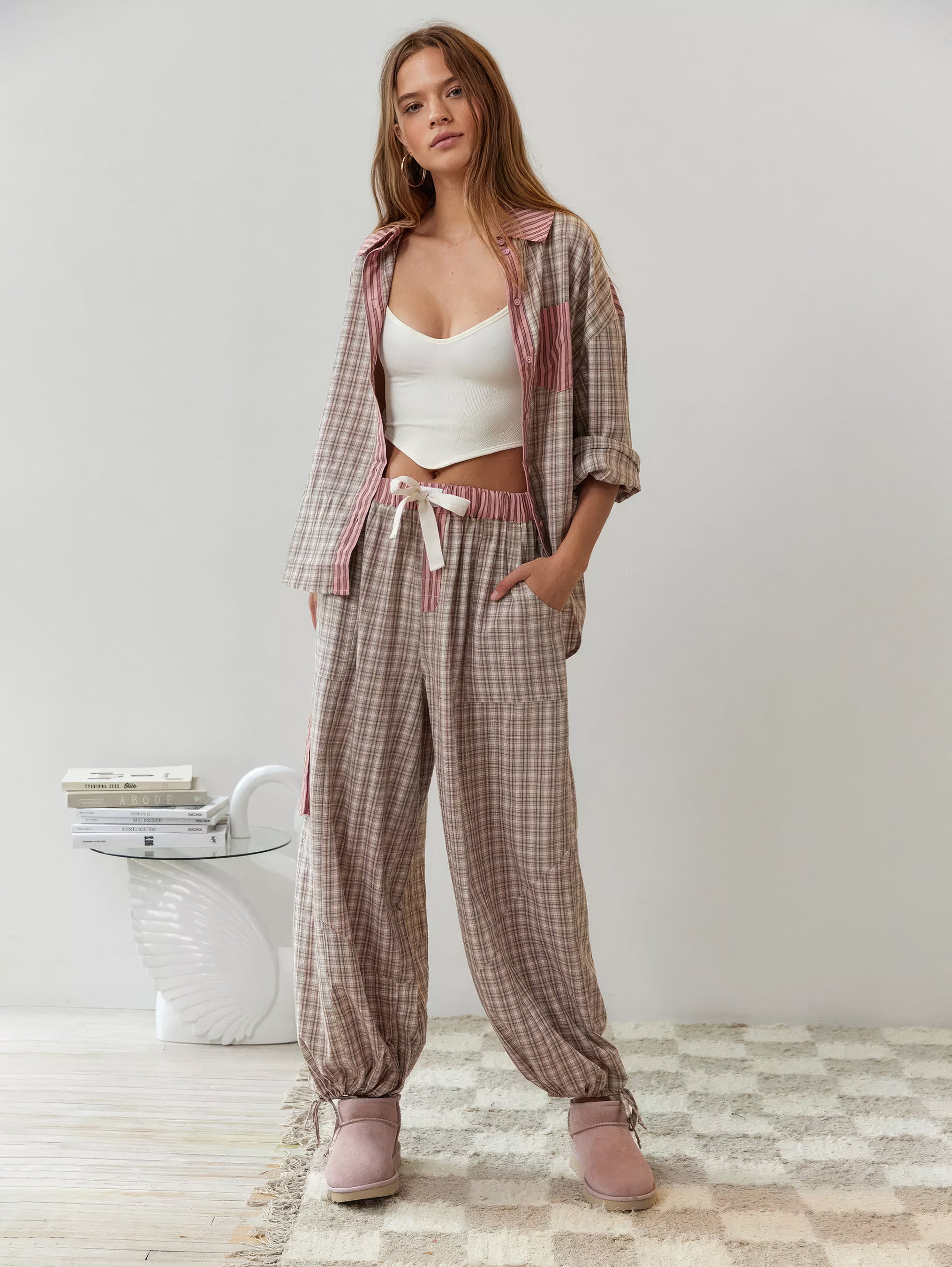 Damen Elegantes Komfort-Pyjama für Zuhause