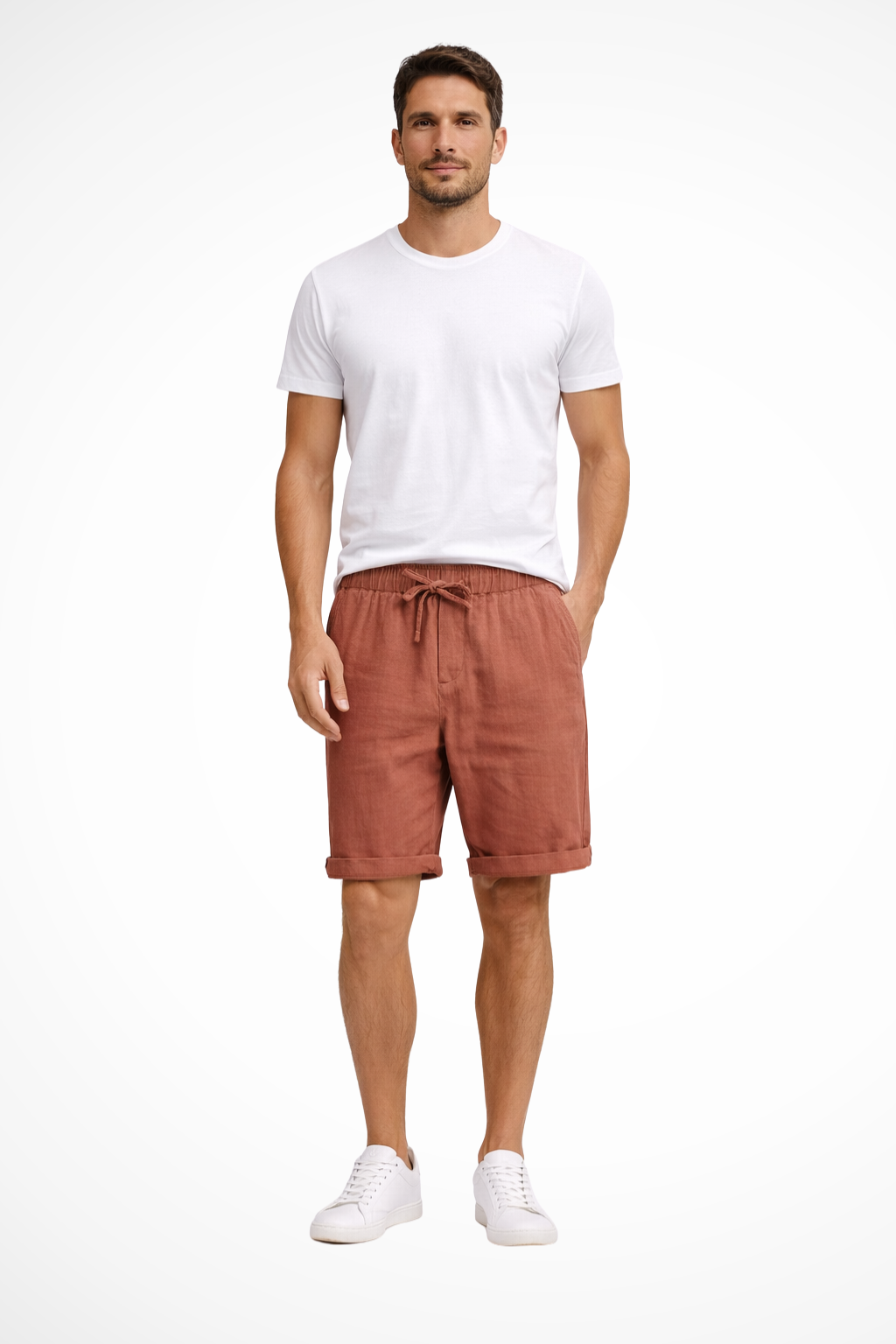 Ridley Herren Shorts – Elastischer Bund mit Kordelzug & Taschen Casual