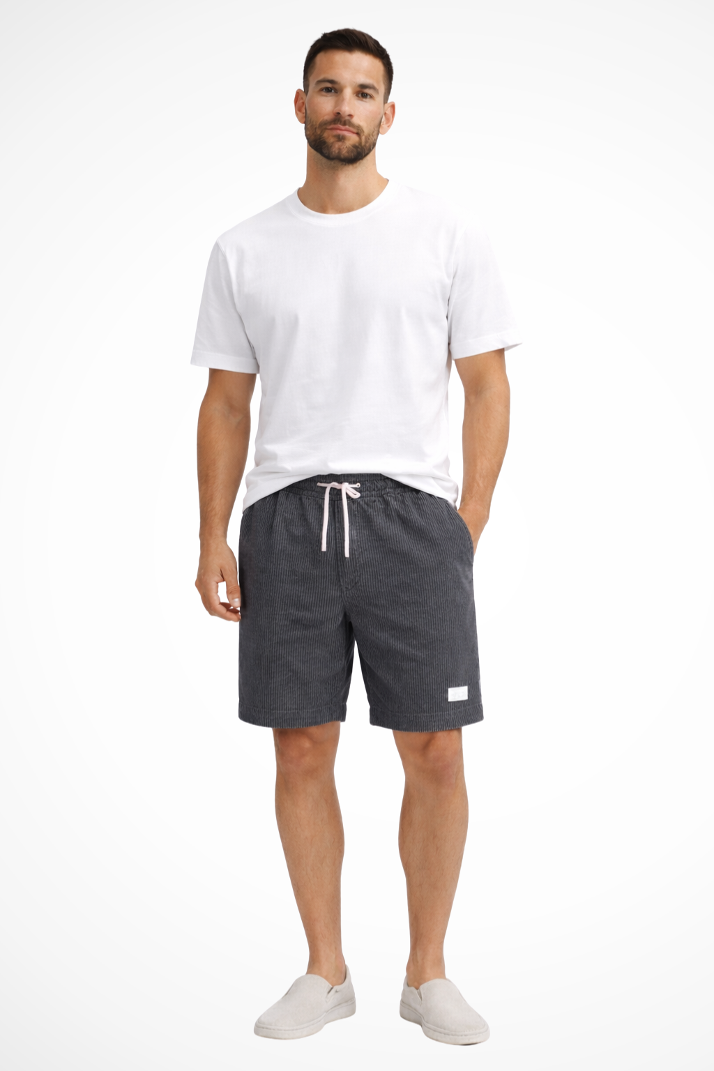 Dalby Herren Shorts – Cord Relaxed Fit mit Kordelzug Bund