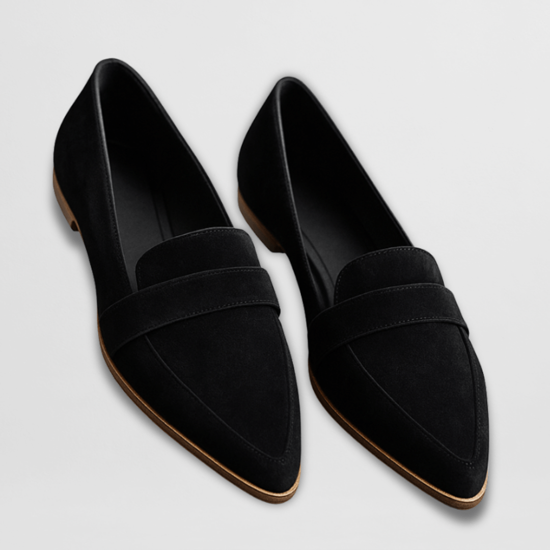 Damen Spitze Wildleder Loafer für Frühling & Alltag