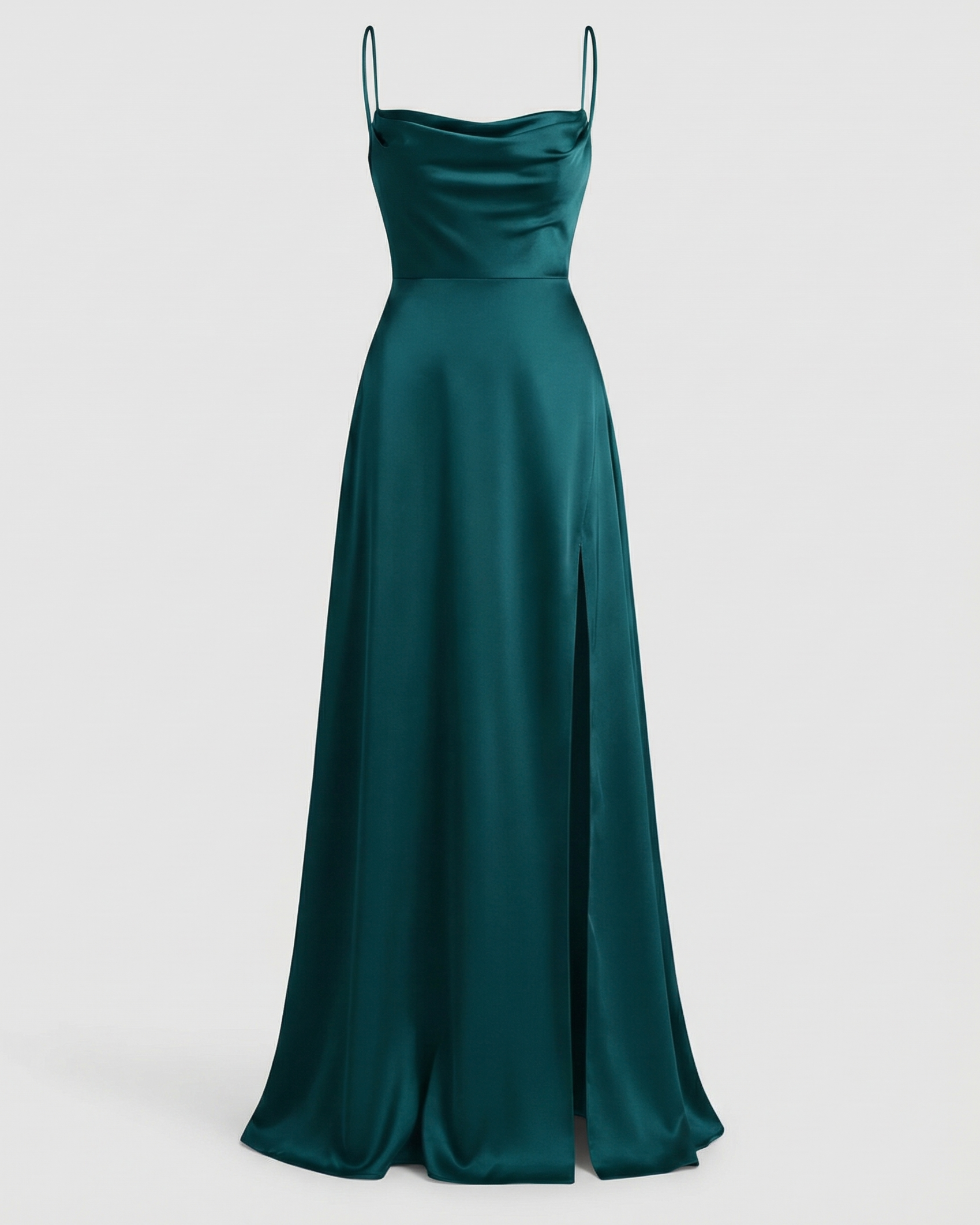 Damen Elegantes Maxikleid mit Beinschlitz