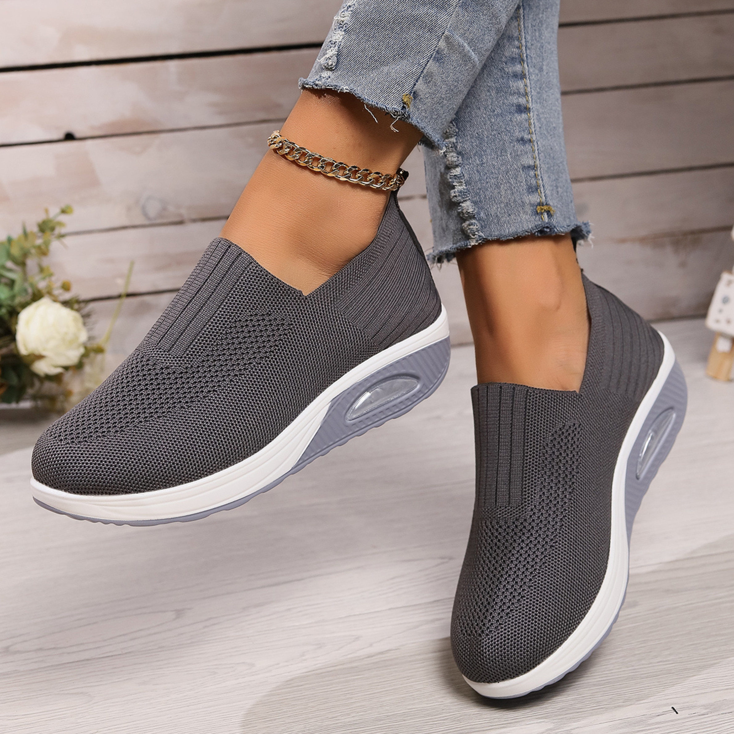 Damen Orthopädische Komfortschuhe mit Dämpfender Sohle