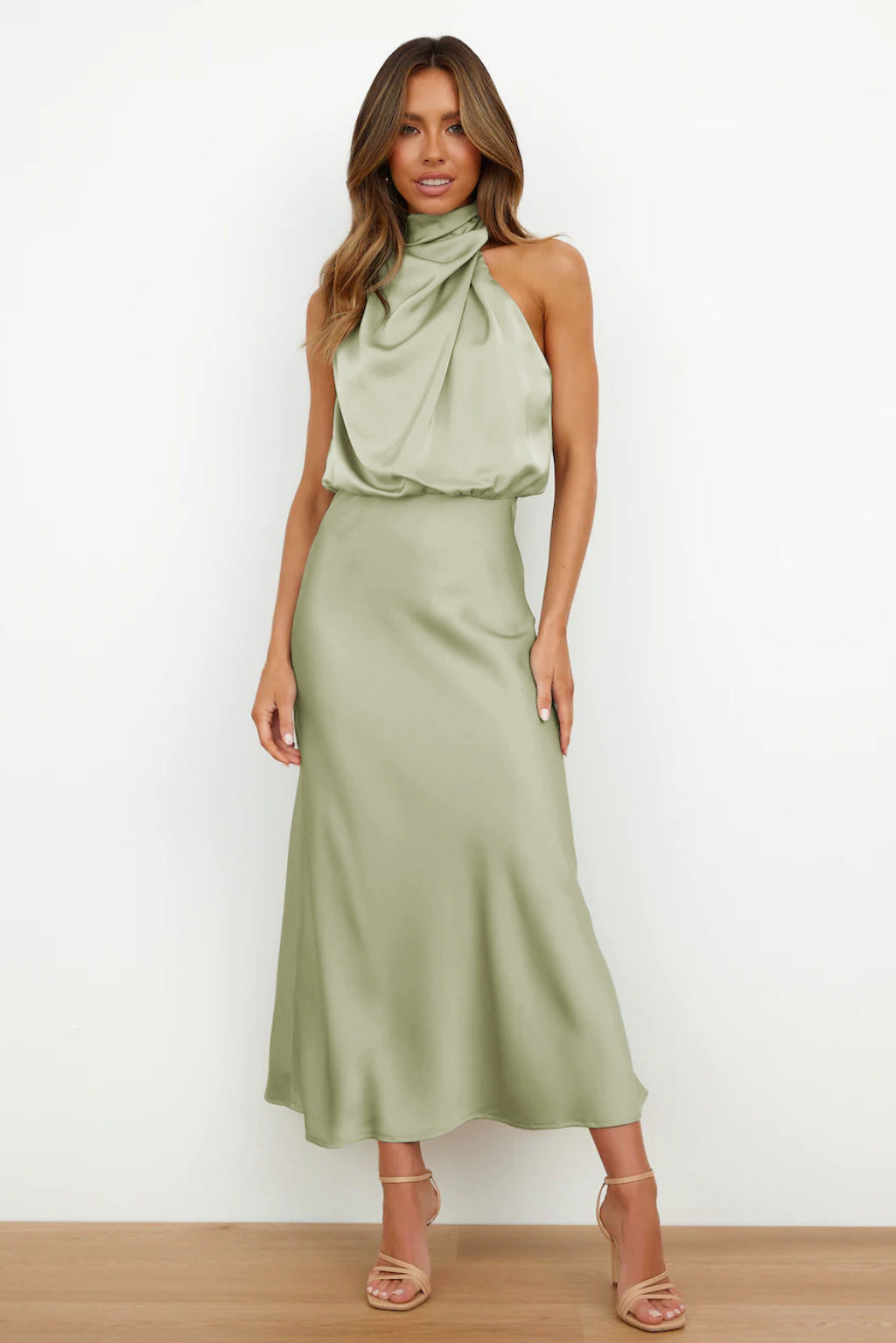 Damen Neckholder-Abendkleid für Elegante Anlässe