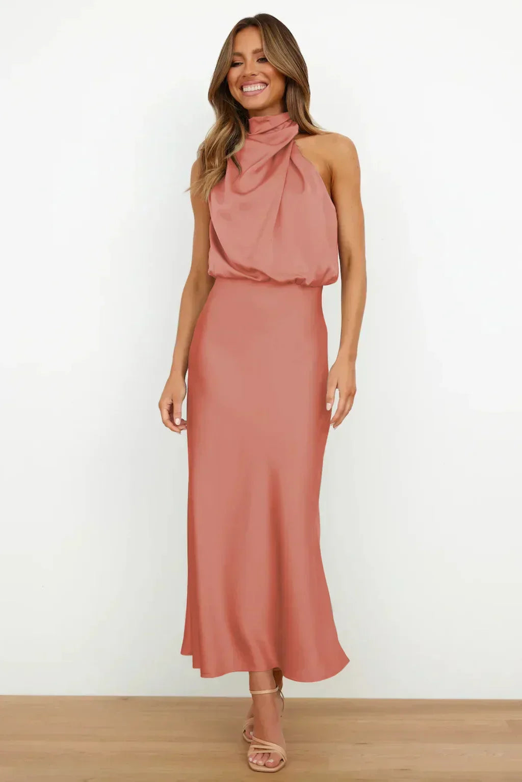Damen Neckholder-Abendkleid für Elegante Anlässe