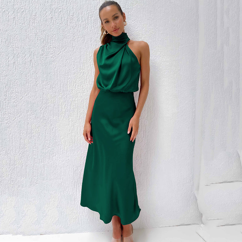 Damen Neckholder-Abendkleid für Elegante Anlässe