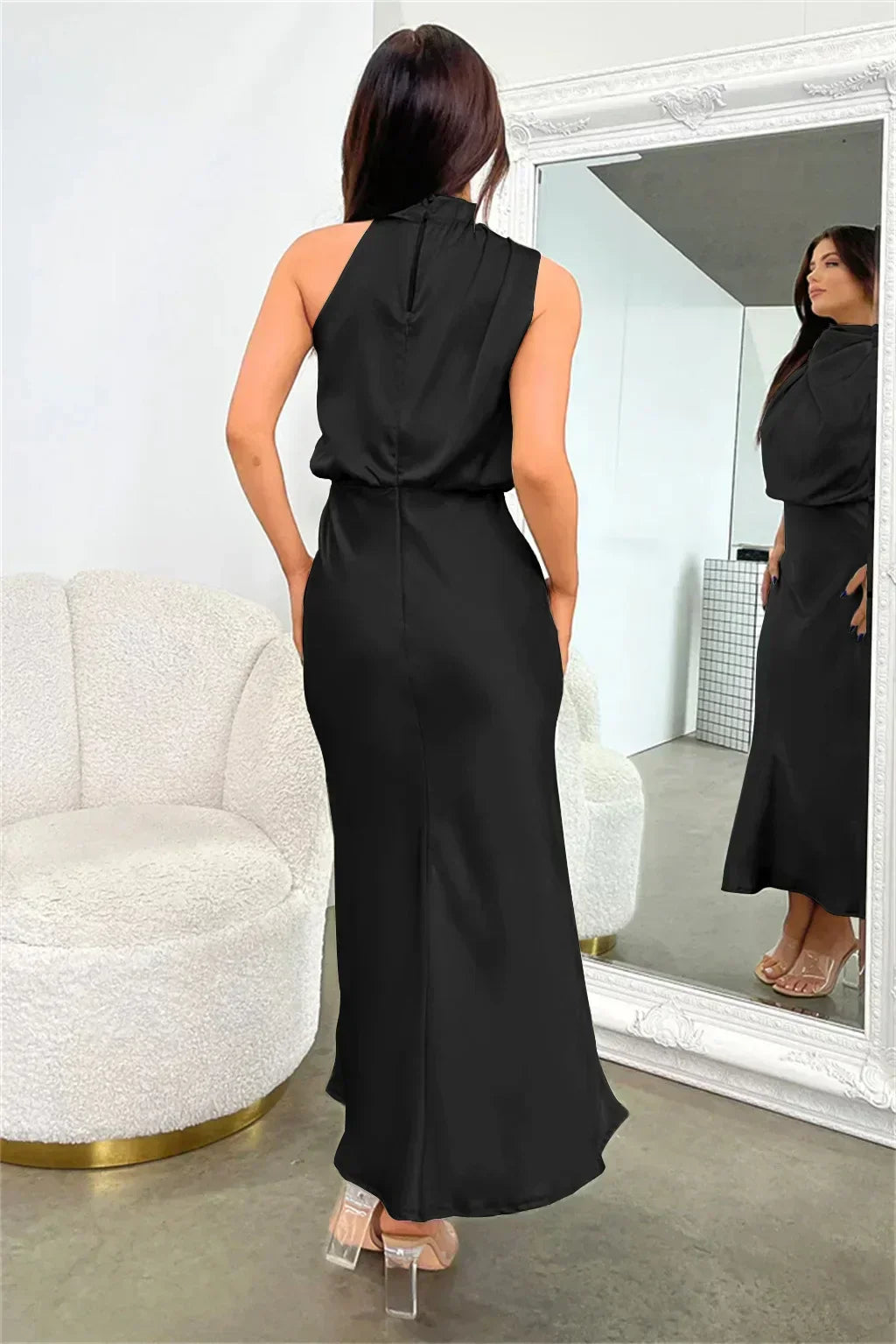 Damen Neckholder-Abendkleid für Elegante Anlässe