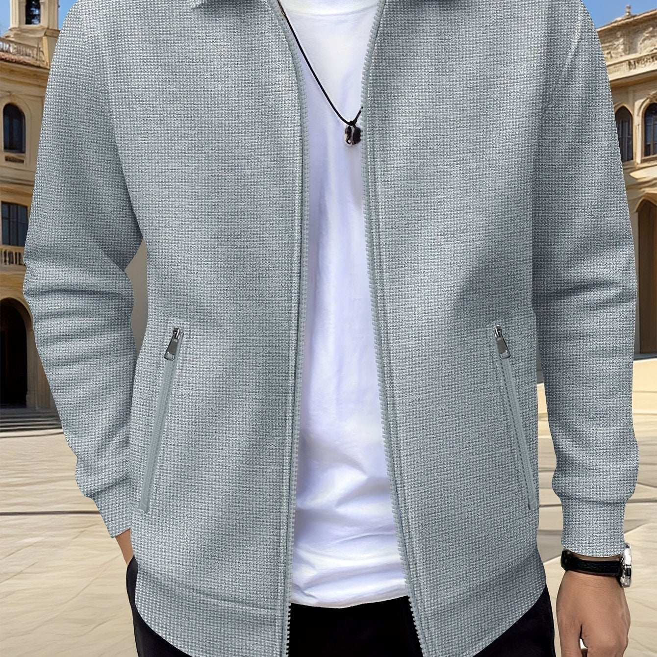 Herren Sportliche Fashion Jacke