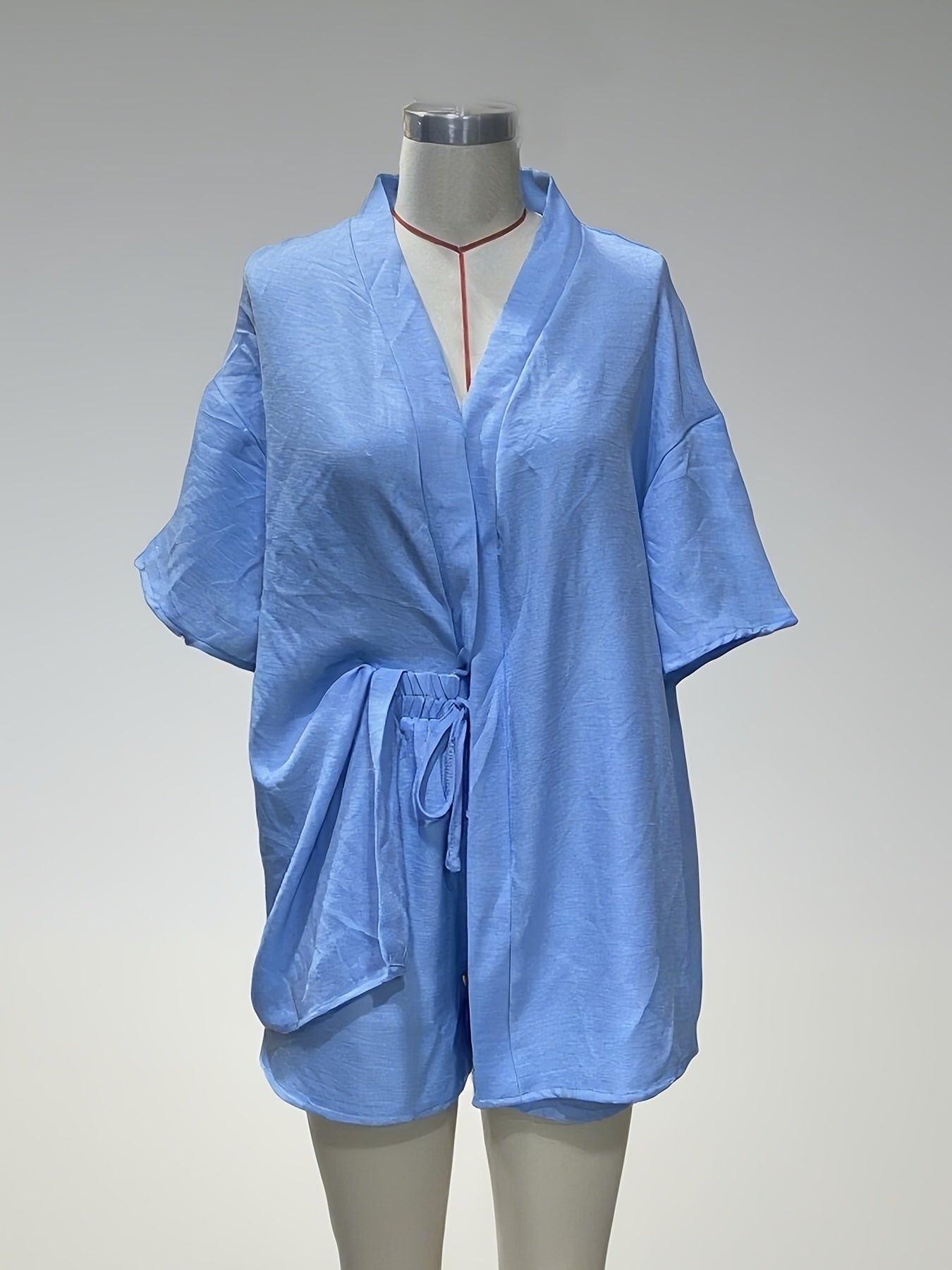 Damen Resort Loungewear Set mit Cardigan und Shorts