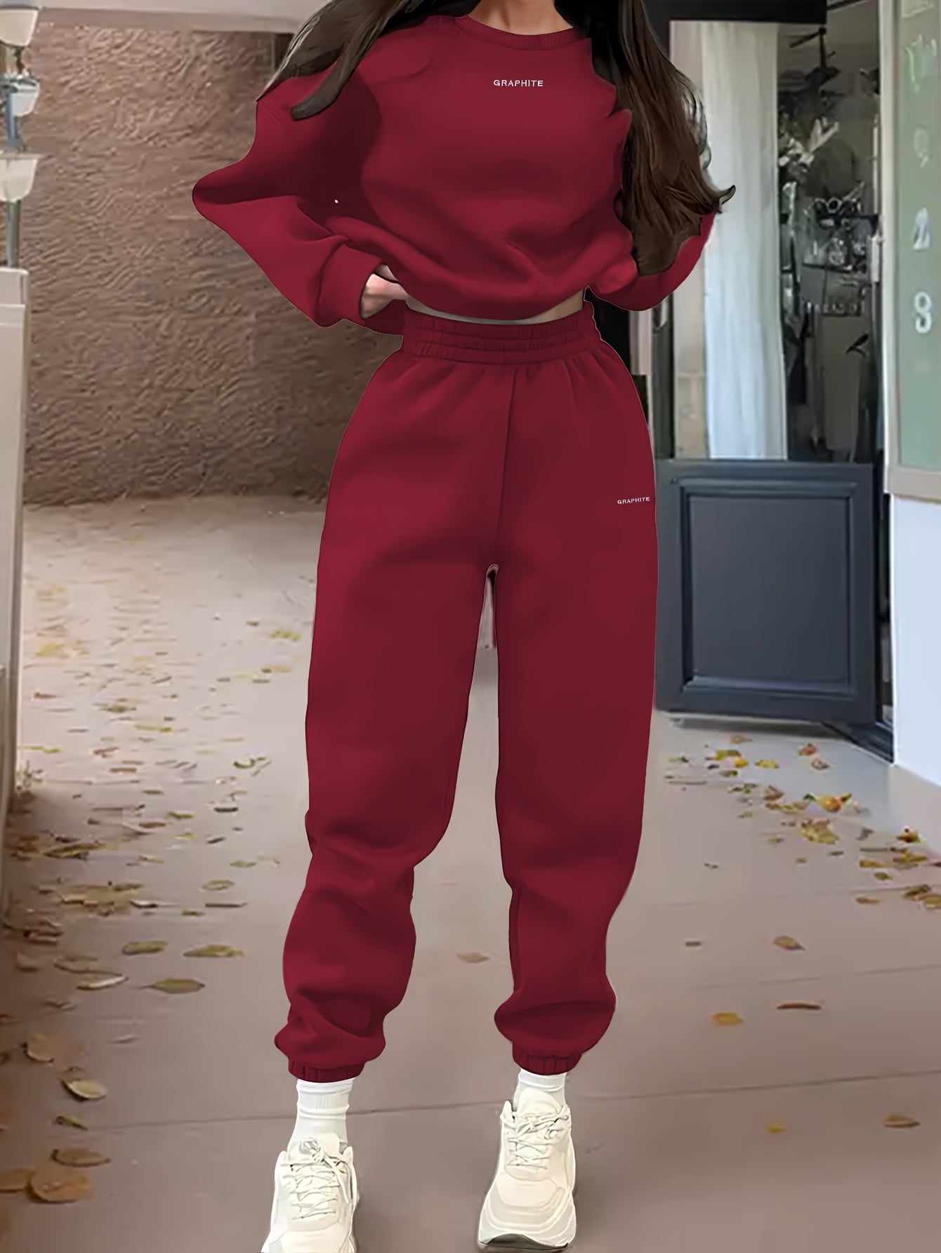 Damen Casual Sweatshirt Set mit Hose