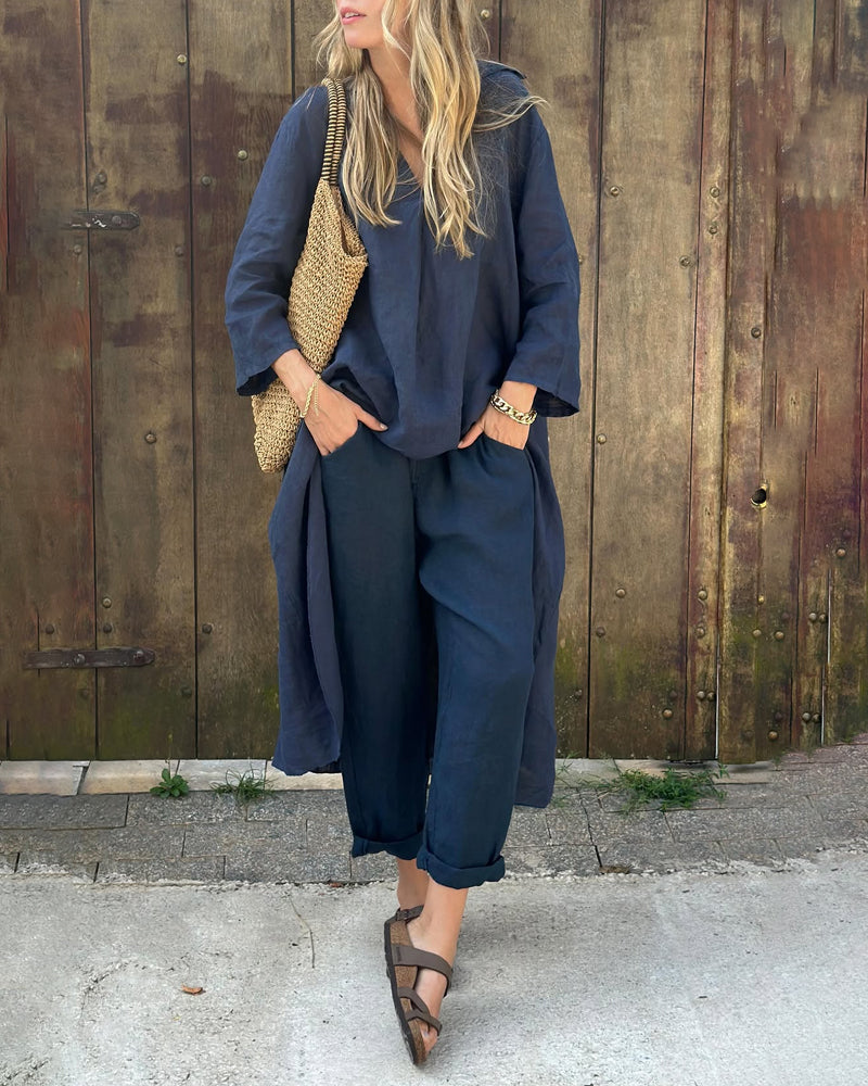 Damen Tunikaset mit Hose für den Sommer