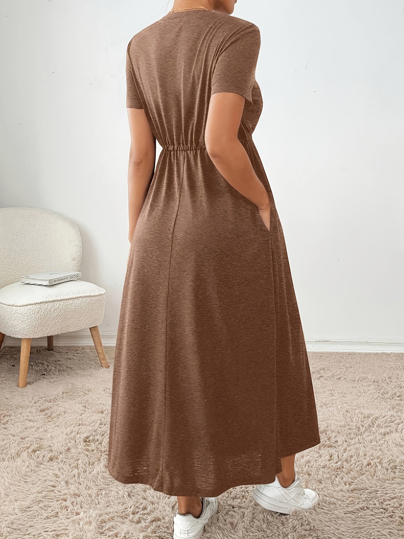 Damen Modisches Fit-and-Flare Kleid