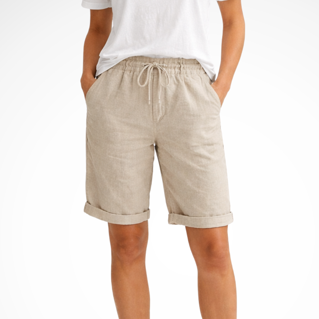 Aveline | Damen Leinen Caprihose – Locker & Sommerlich