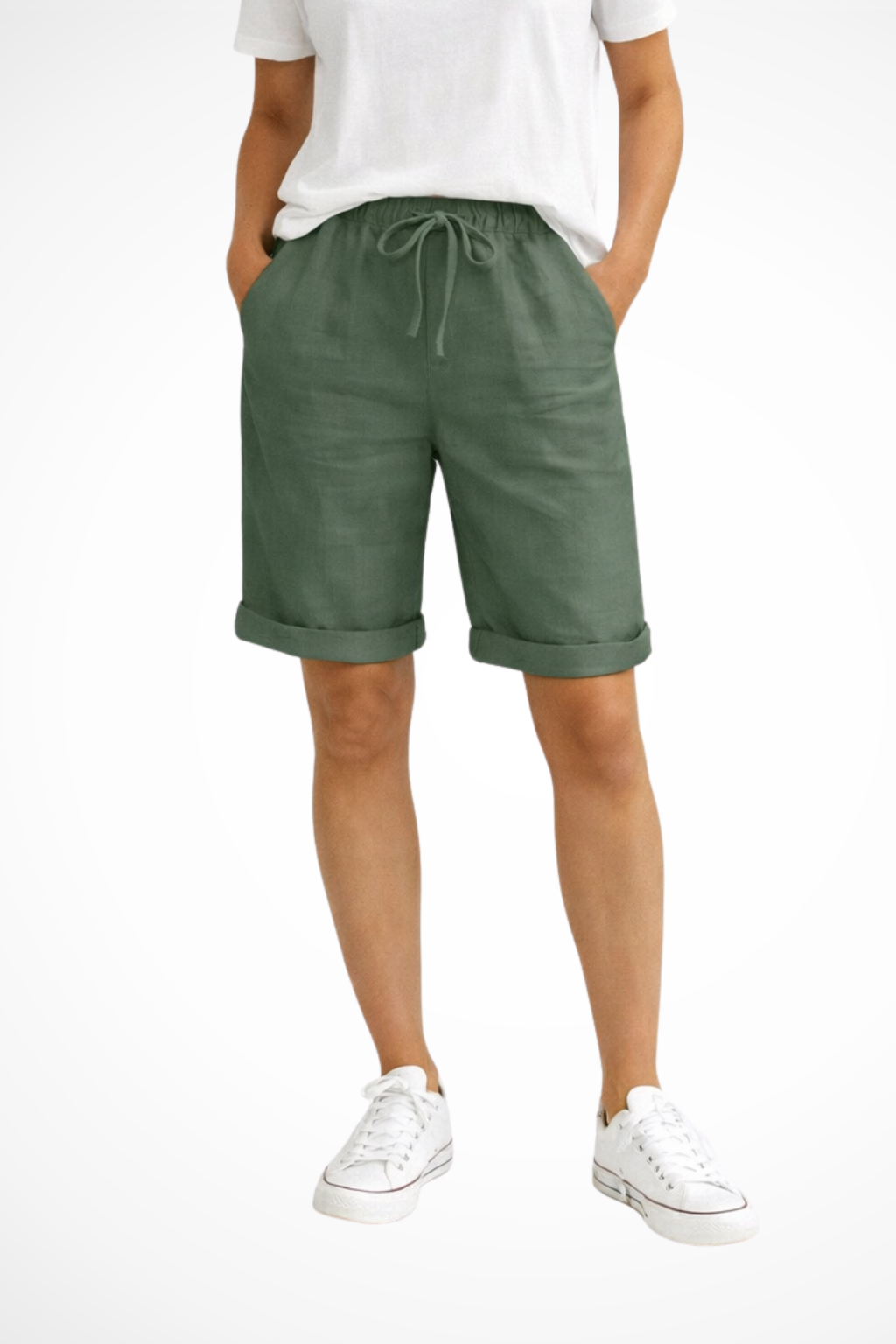 Aveline | Damen Leinen Caprihose – Locker & Sommerlich