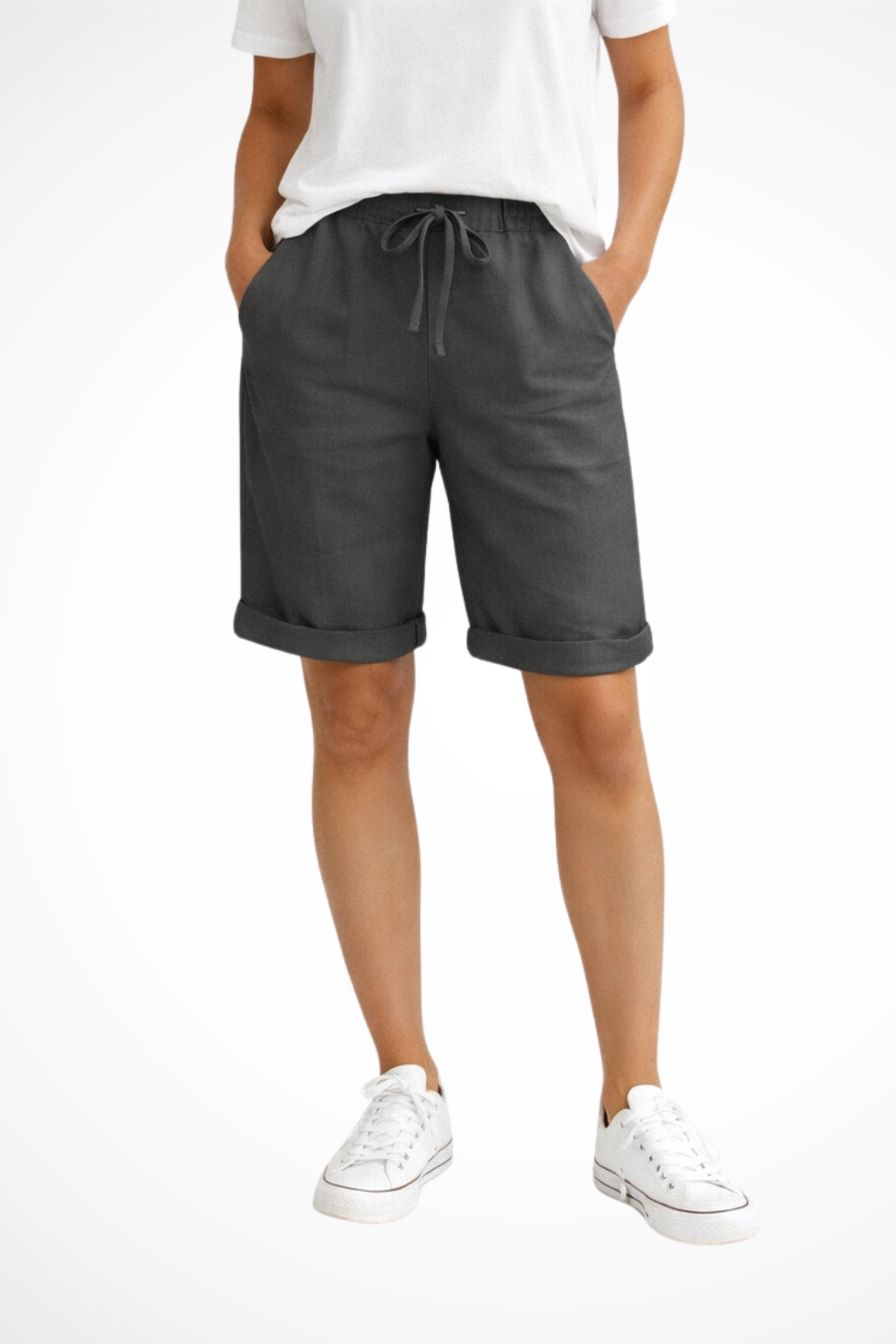 Aveline | Damen Leinen Caprihose – Locker & Sommerlich