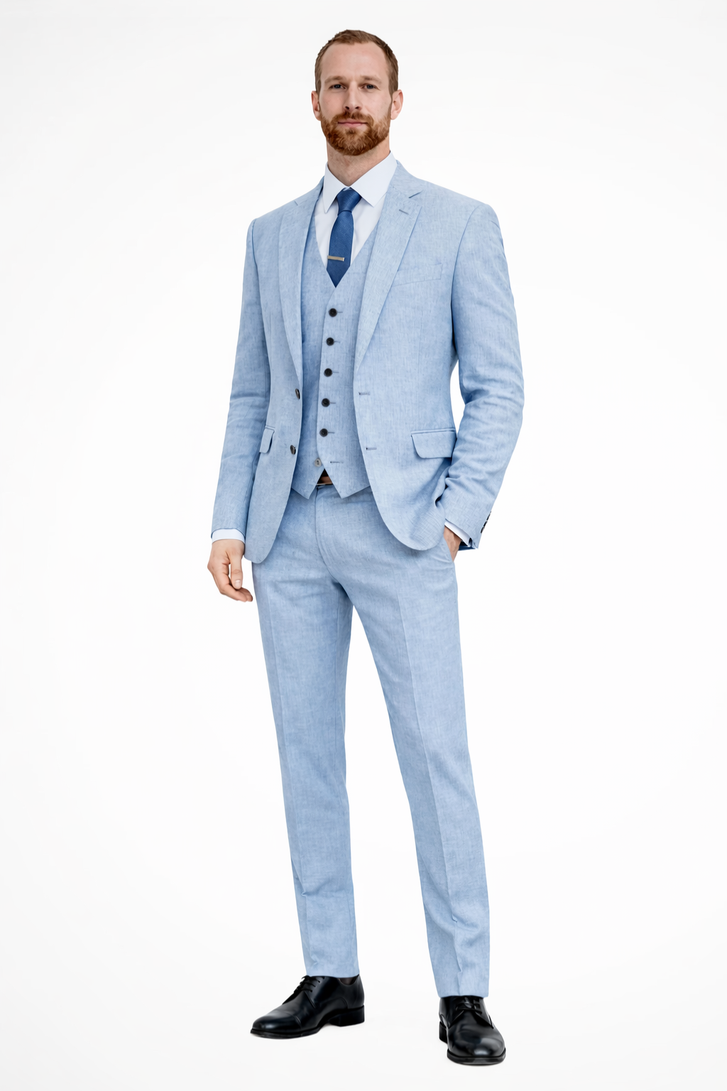 Clifton | Herren Leinenanzug 3-teilig – Elegant & Sommerlich
