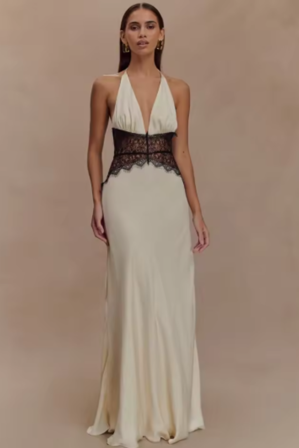 Imogen Damen Maxikleid – Neckholder & Rückenfrei Elegant