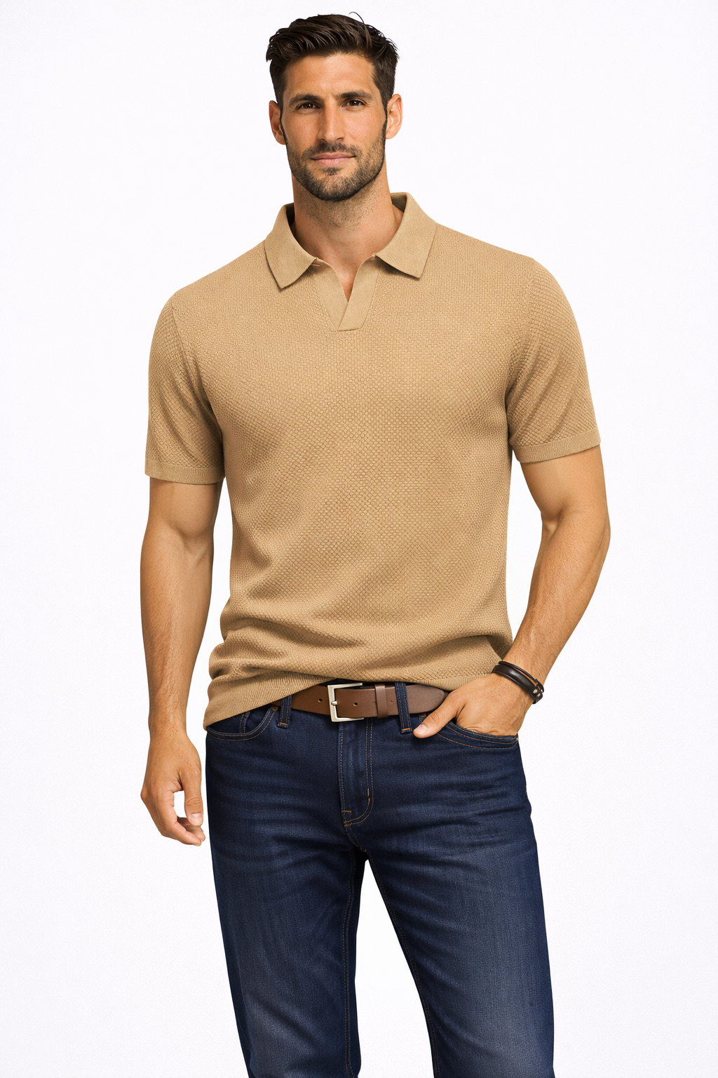 Alden | Herren Strick Polo – Kurzarm & Modern