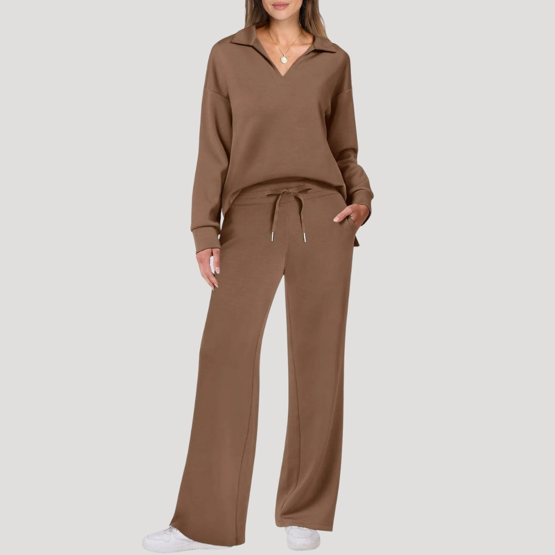 Damen Loungewear Set – Sweatshirt & Hose Komfortabel