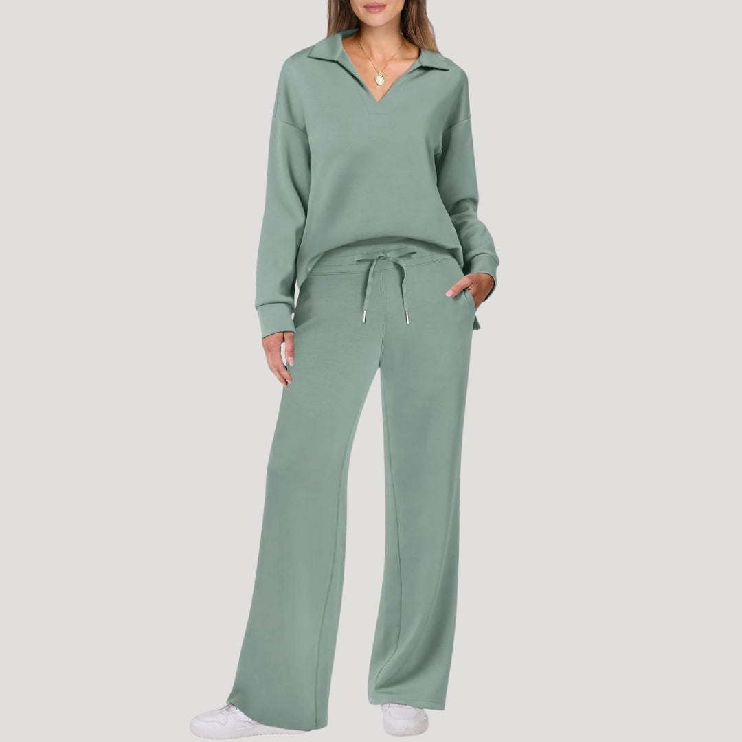 Damen Loungewear Set – Sweatshirt & Hose Komfortabel