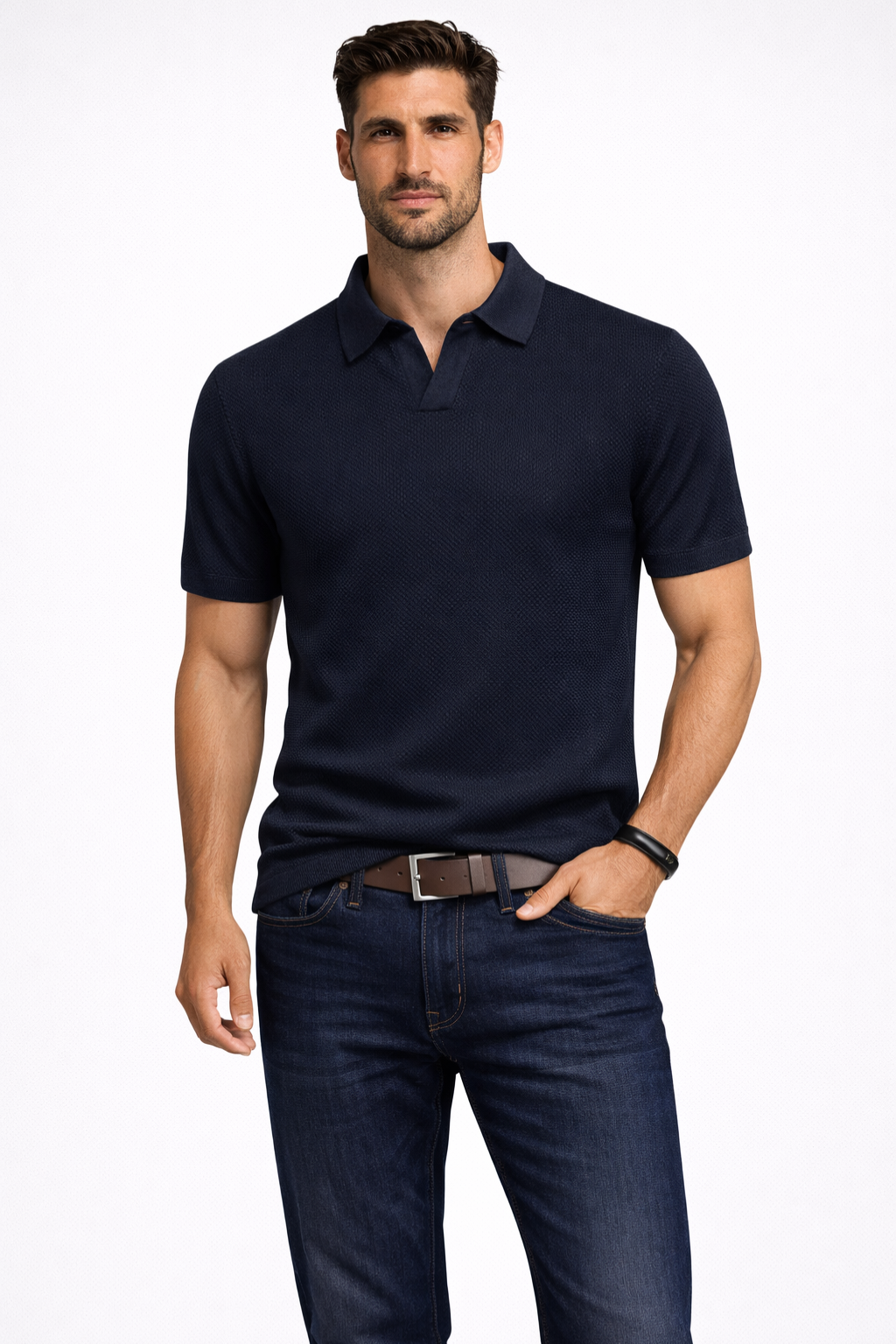 Alden | Herren Strick Polo – Kurzarm & Modern