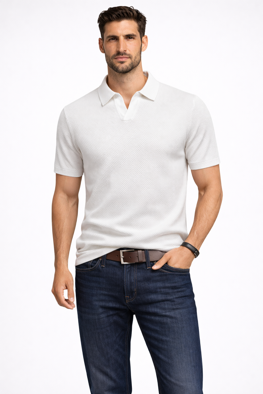 Alden | Herren Strick Polo – Kurzarm & Modern