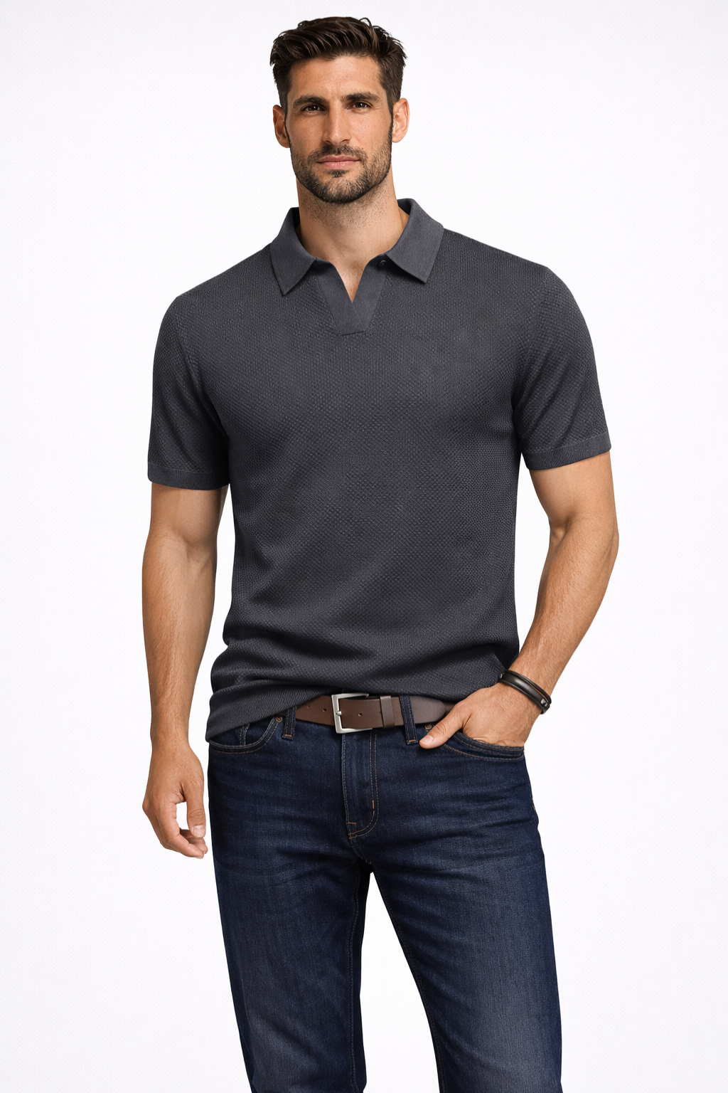 Alden | Herren Strick Polo – Kurzarm & Modern