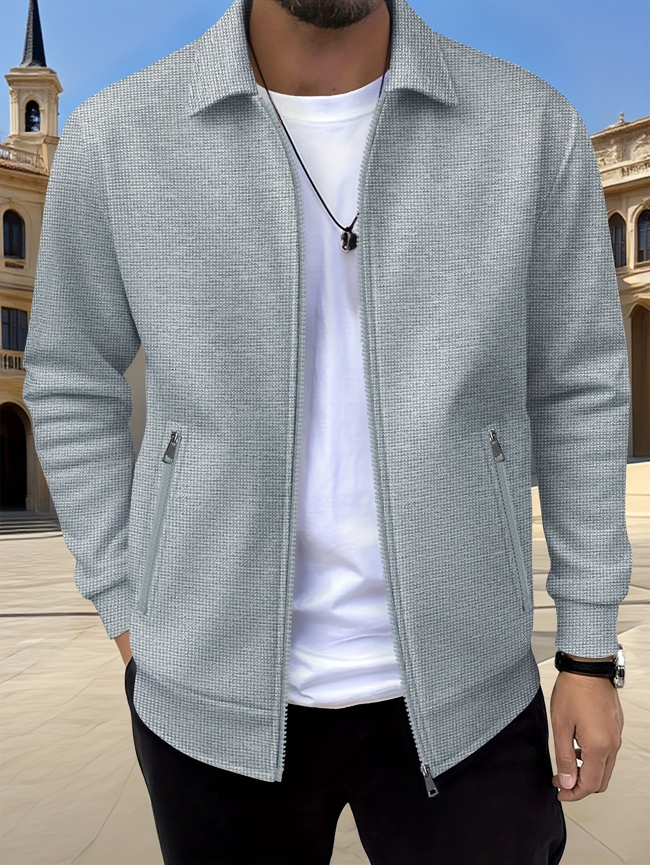 Herren Sportliche Fashion Jacke
