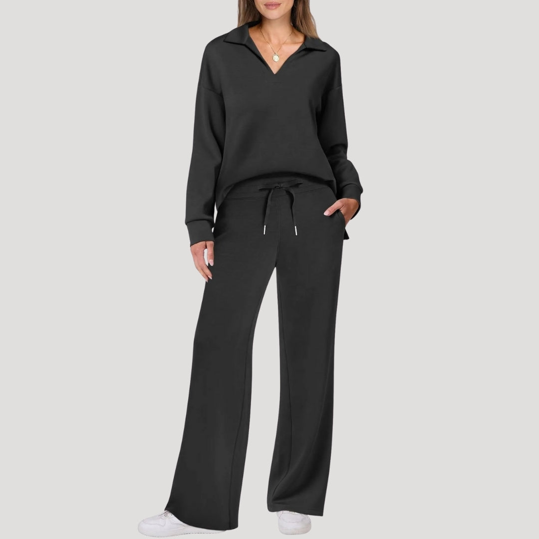 Damen Loungewear Set – Sweatshirt & Hose Komfortabel