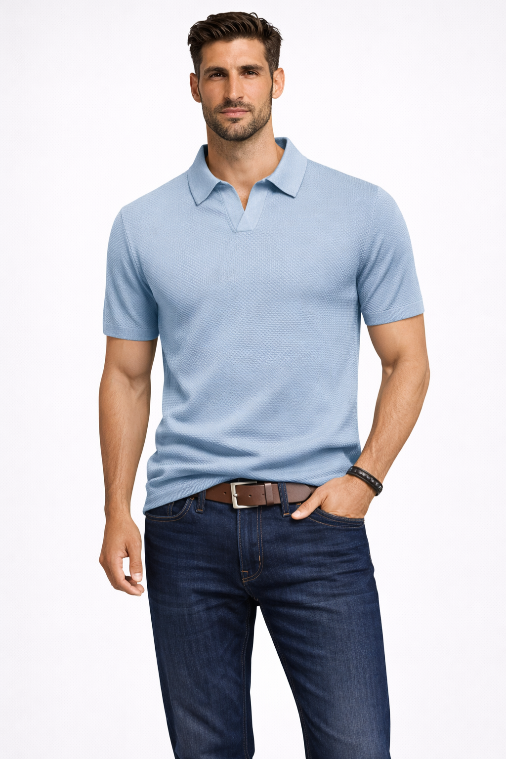 Alden | Herren Strick Polo – Kurzarm & Modern