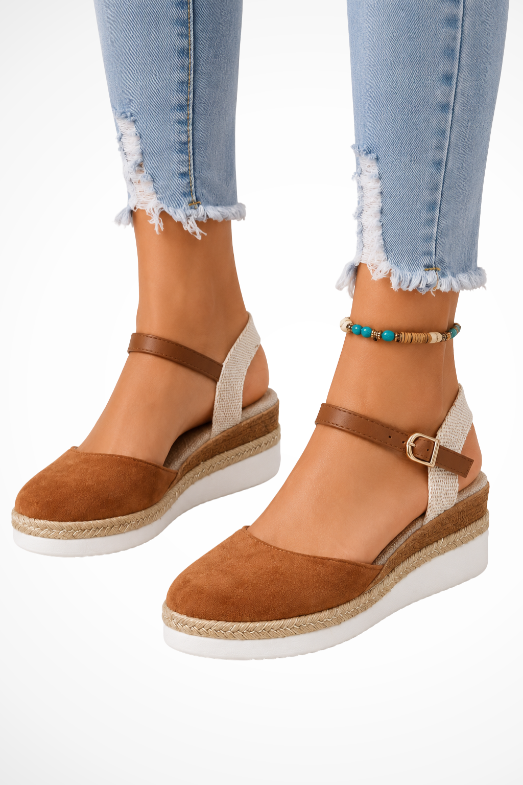 Rosalind Damen Espadrille – Orthopädische Keilsandalen Elegant