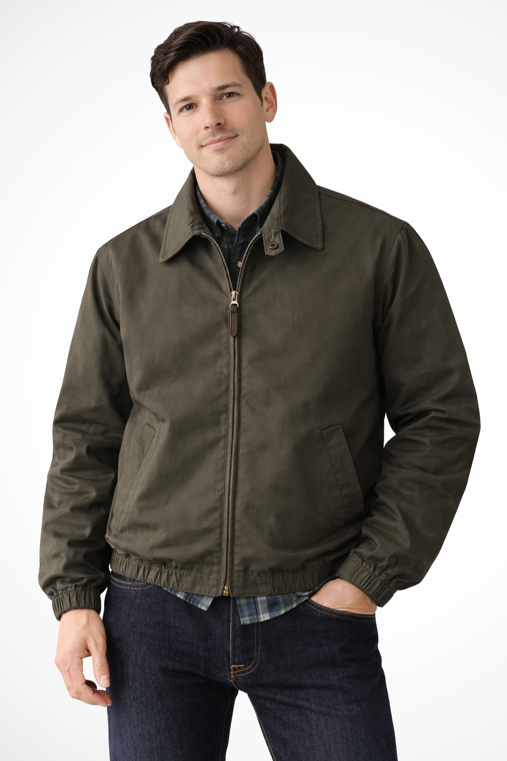 Jack | Herren Harrington Jacke – Reißverschluss & Elastische Bündchen