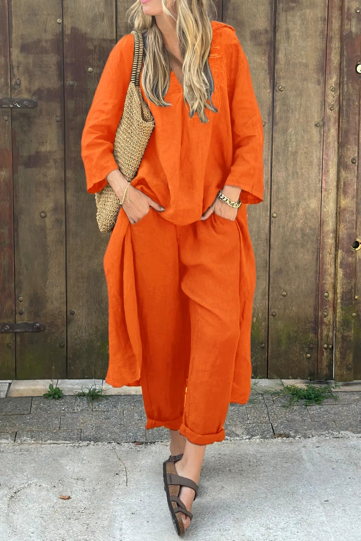 Damen Tunikaset mit Hose für den Sommer