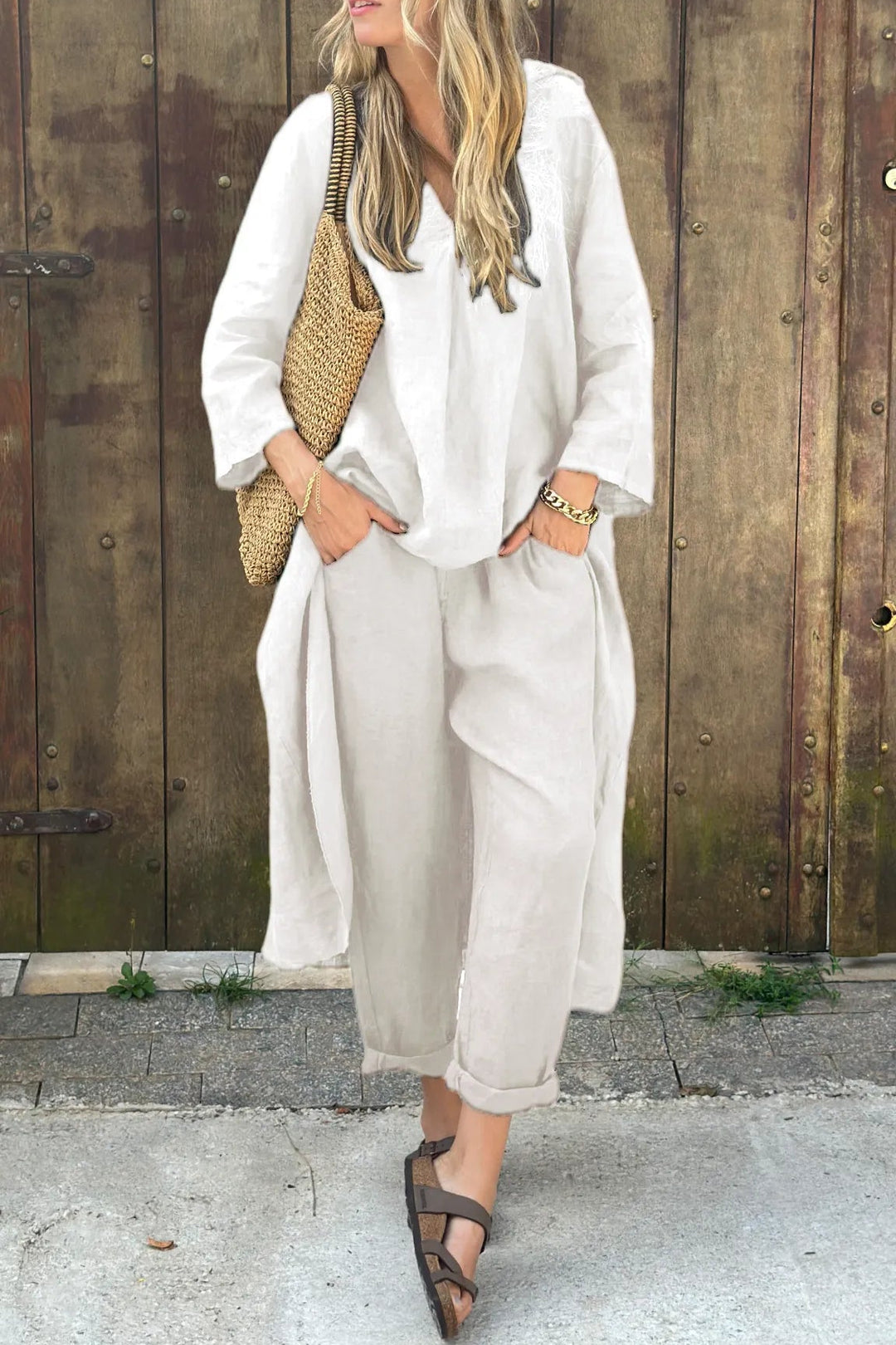 Damen Tunikaset mit Hose für den Sommer
