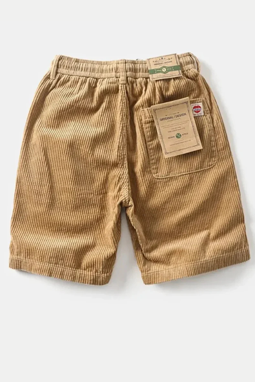 Brixton Herren Shorts – Cord Relaxed Fit mit Elastischem Bund & Kordelzug