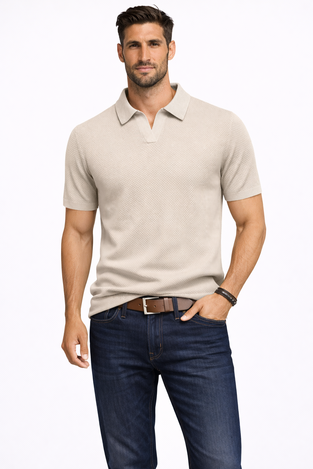 Alden | Herren Strick Polo – Kurzarm & Modern