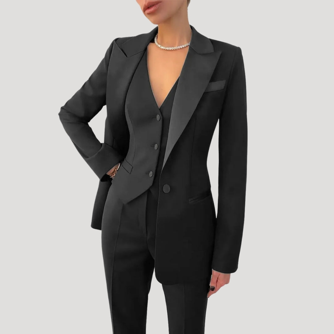 Damen Kostümset – Weste & Blazer mit stilvoller Passform
