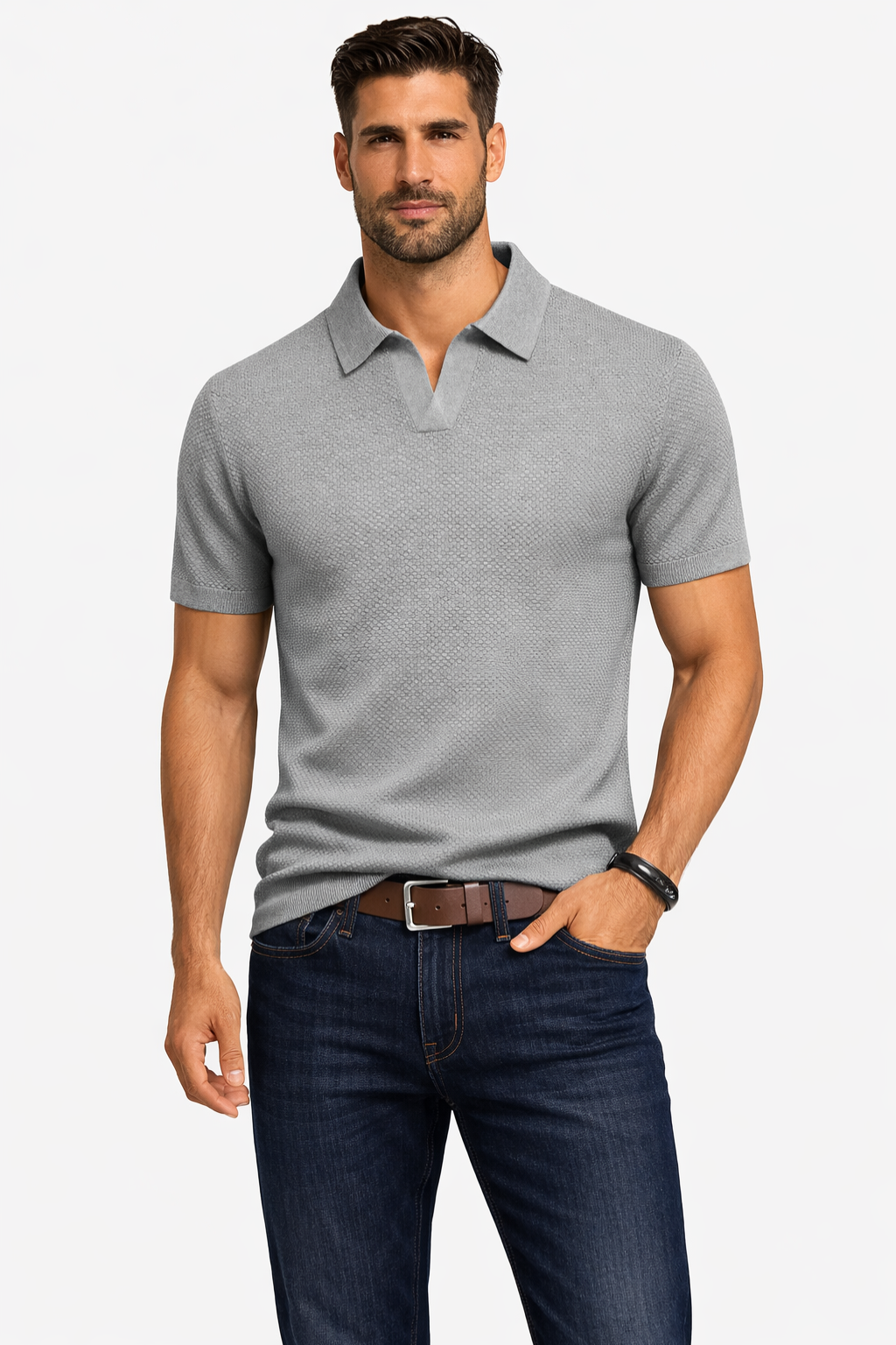 Alden | Herren Strick Polo – Kurzarm & Modern