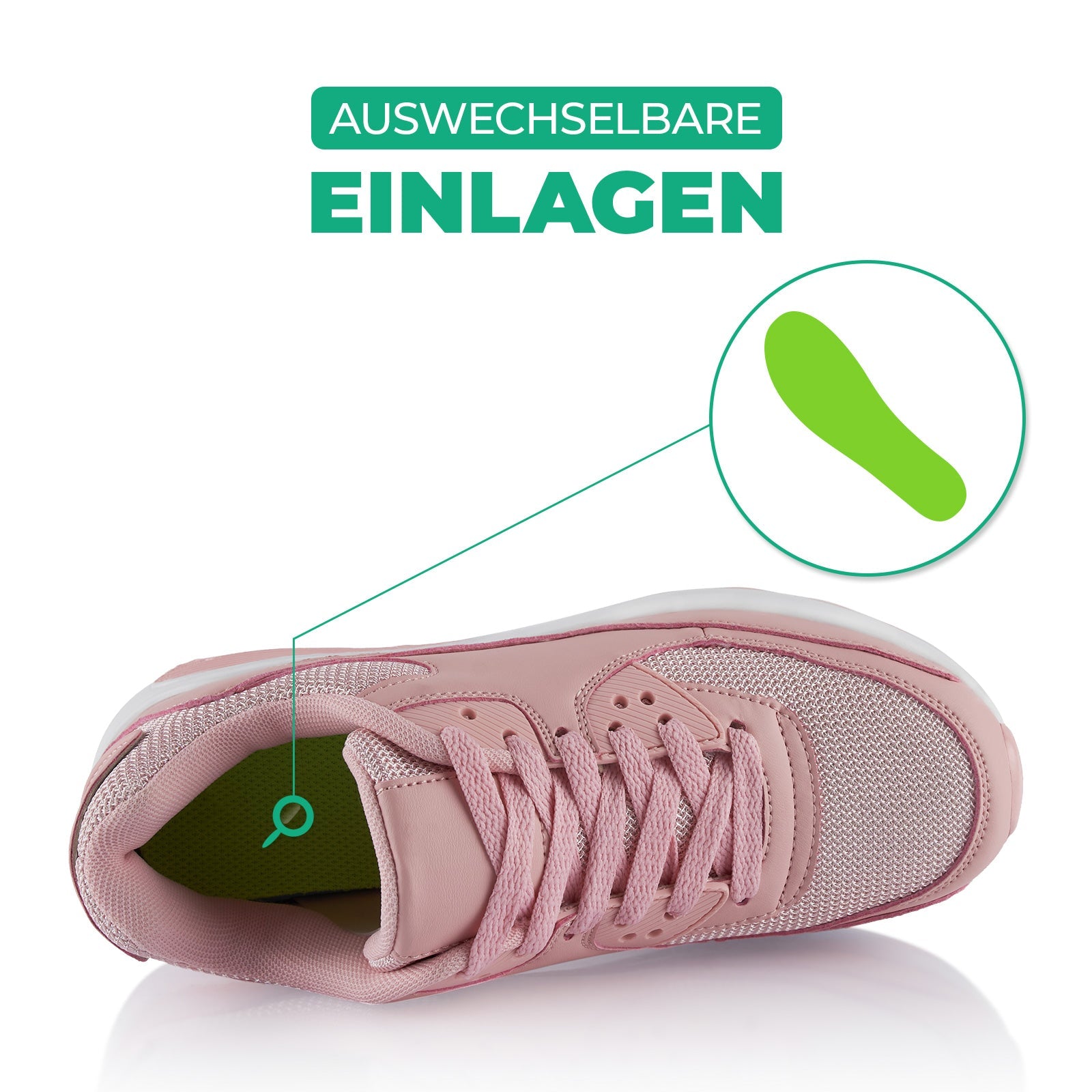 Damen Sneaker mit gedämpfter Sohle – Bequeme Sportschuhe
