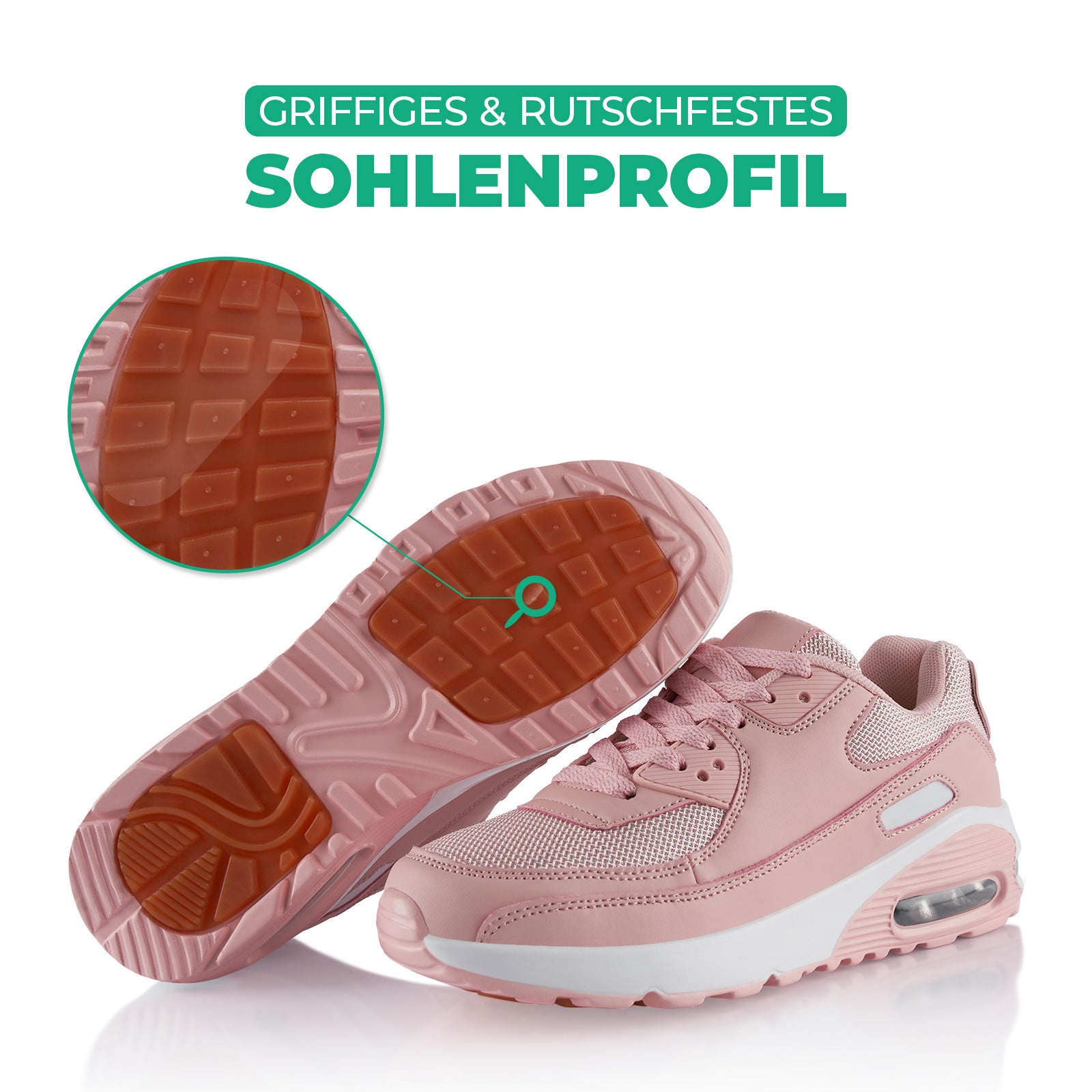 Damen Sneaker mit gedämpfter Sohle – Bequeme Sportschuhe