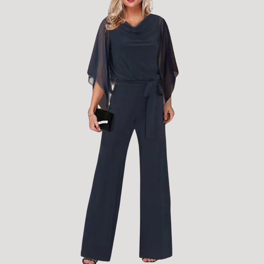 Damen Eleganter Jumpsuit mit Weitem Bein