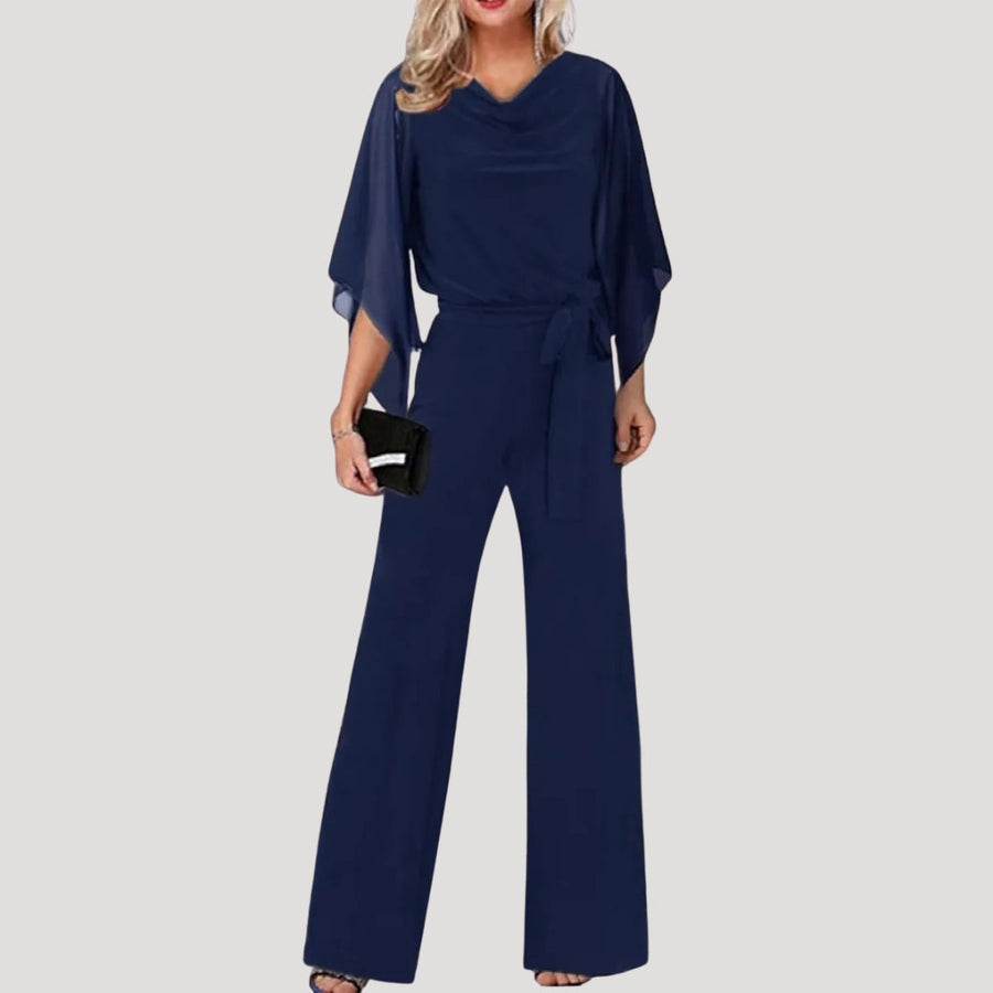 Damen Eleganter Jumpsuit mit Weitem Bein
