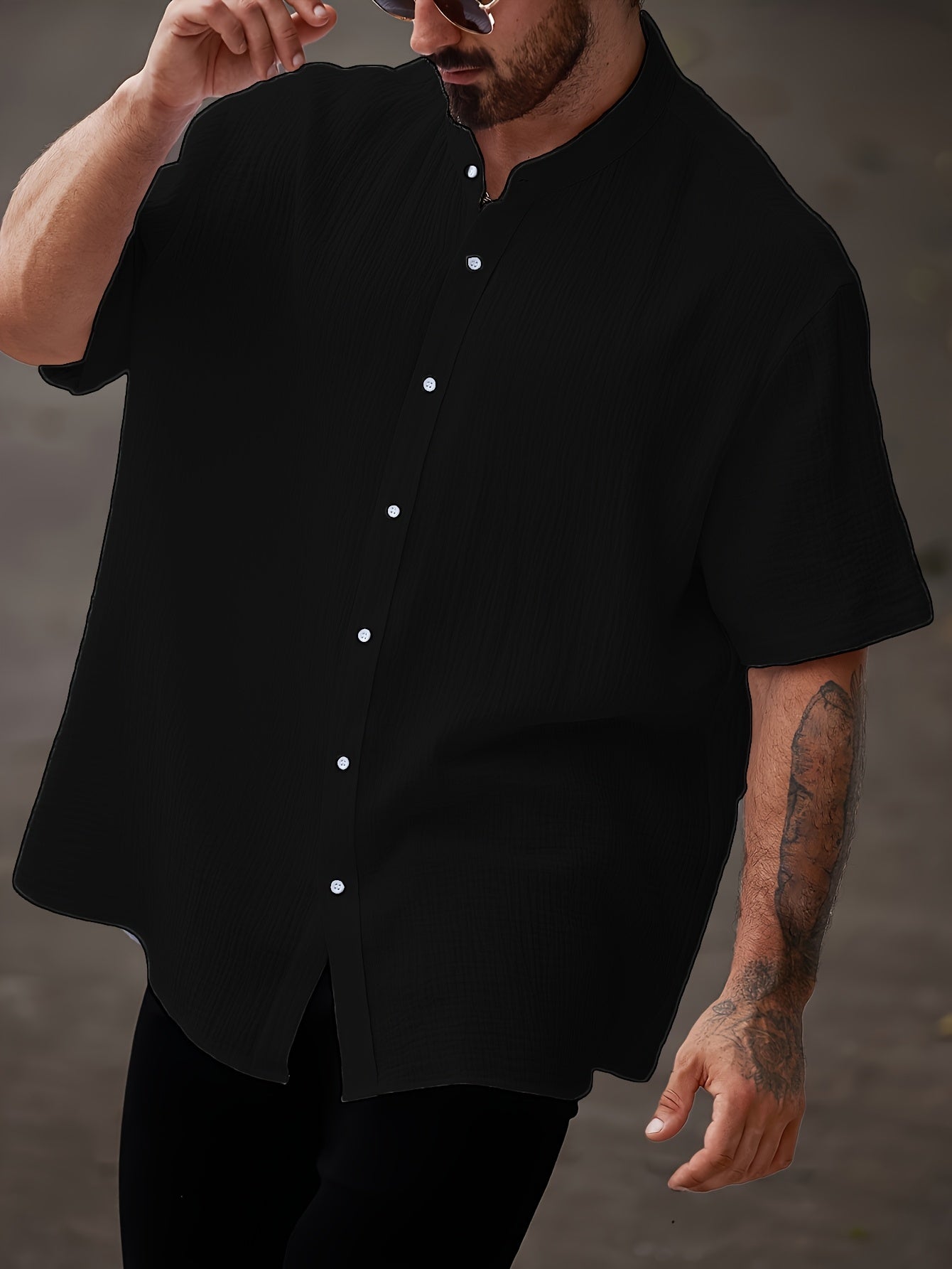 Herren Casual Hemd in Großen Größen
