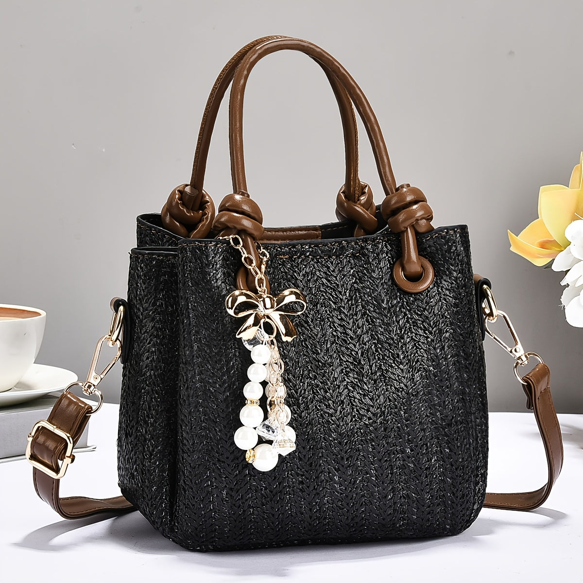 Damen Woven Bag im Vintage-Stil für Alltag & Reisen