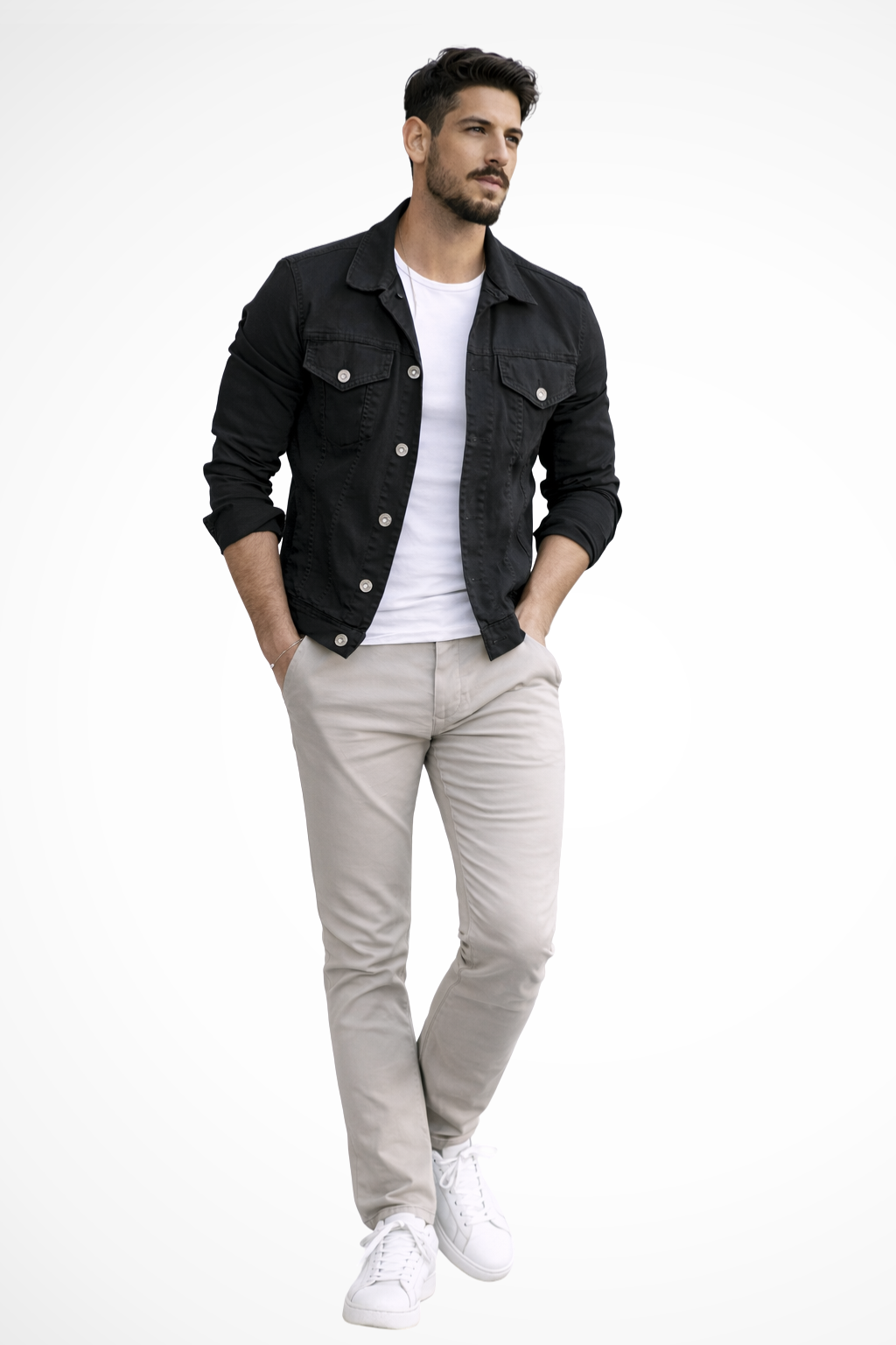 Reece | Men Slim Fit Button Up Denim Jacket