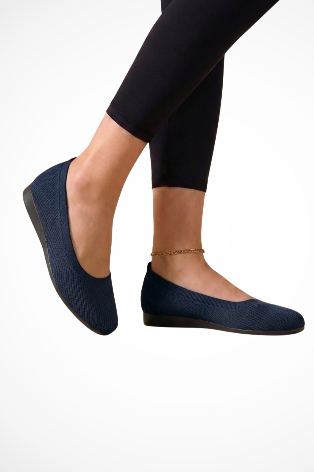 Dorothea Damen Ballerinas – Strick & Rund Zehen Komfortabel