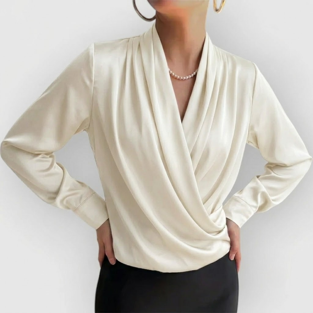 Elegante Damen Bluse mit Puffärmeln